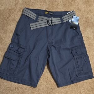 Lee Men's Gray Cargo Shorts Sz 32 NWT